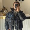 Vinil Bomber Mont Siyah