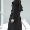 Koyu Kahverengi Oversize Trençkot