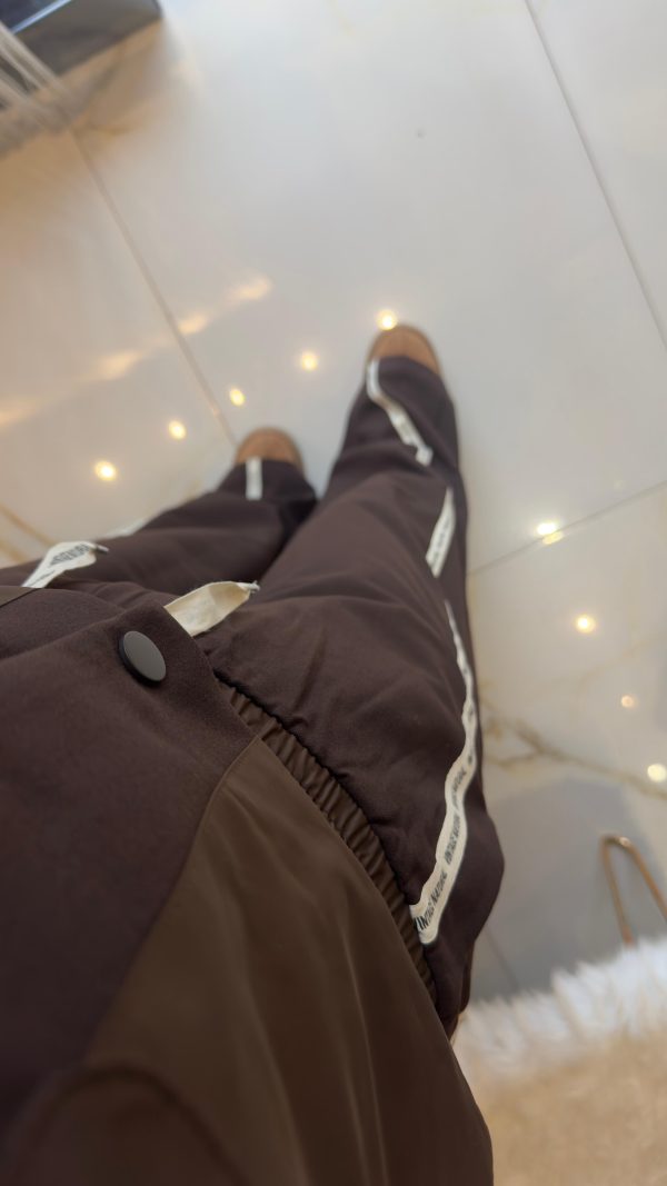 ikili Twist Model Takım Kahverengi